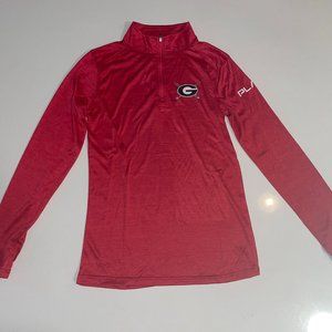Size M BSN Sports UGA Women's Golf 1/4 Zip Pullover